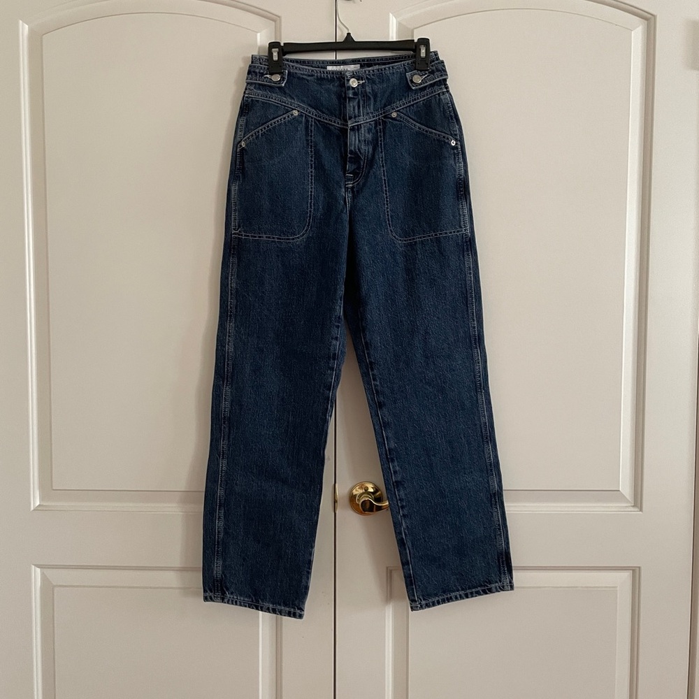Topshop Dark Blue Relaxed women’s Jeans